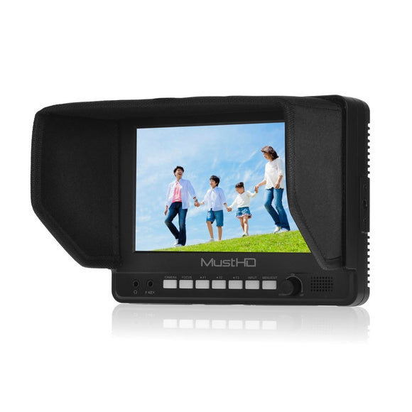 7-inch MustHD 1024x600 HDMI Affordable On-camera Field Monitor with Focus Assist with Color Peaking (M700H)